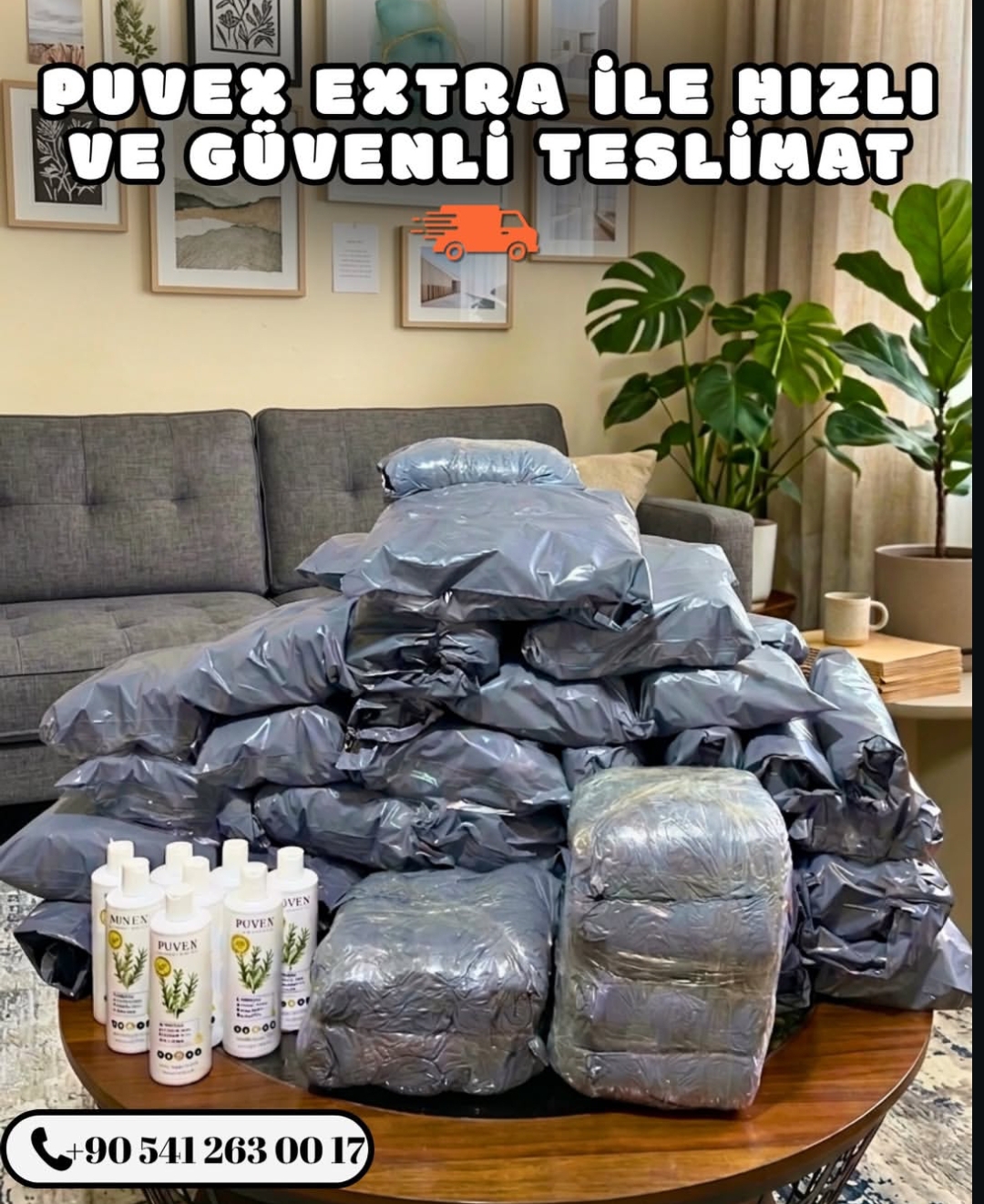 Puvex Extra hızlı ve güvenli teslimat